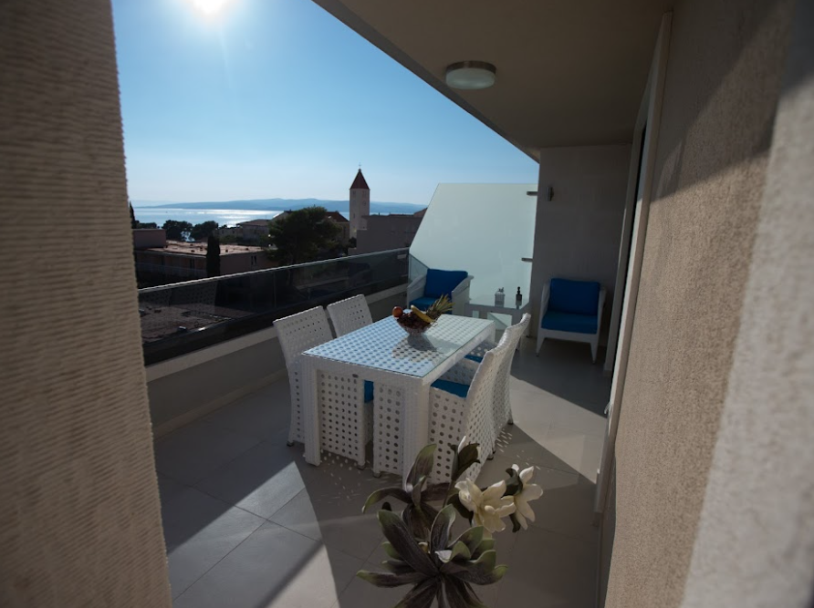 Villa Rita- Apartman 303 s jednom sobom, balkonom i pogledom na more (4 osobe)
